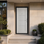 Wholesale Steel Door Durable Anti Theft Peephole Metal Entry Door For Commercial Building