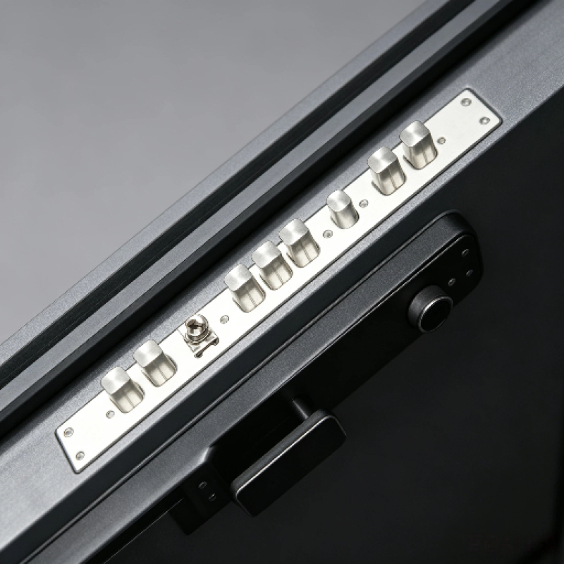 Modern Black Security Smart Front Door with Separated Handle and Digital Lock for Villa Exterior