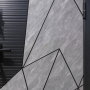 Russia Door with Grey Stone Texture and Geometric Lines High Security for Villa Main Entry