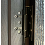 Cast Aluminum Exterior Door, Modern Luxury Villa Exterior Security Door with Carved Sunburst Pattern