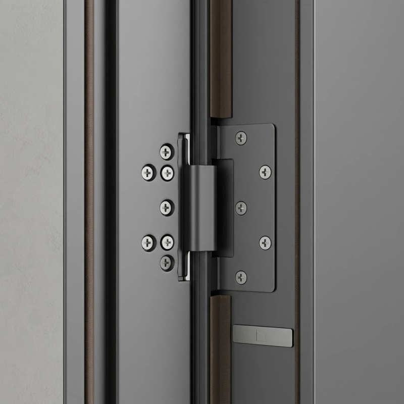 Modern Smart Steel Security Door with Minimalist Design Contemporary Hardware Exterior Entrance Door