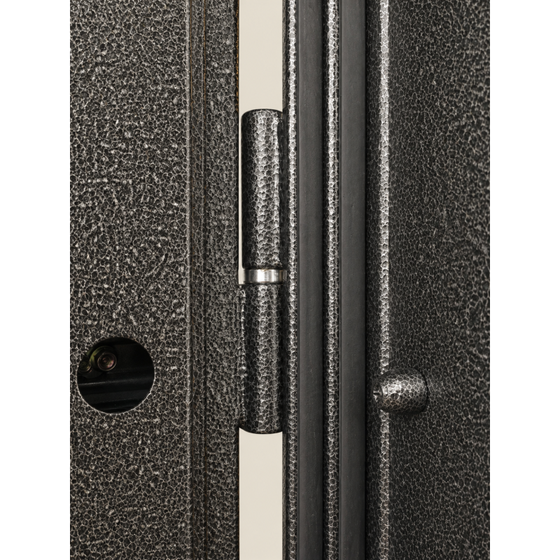 Russia Door with Grey Stone Texture and Geometric Lines High Security for Villa Main Entry