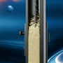 Modern Black Security Smart Front Door with Separated Handle and Digital Lock for Villa Exterior