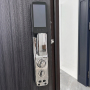High quality steel door with smart lock and cold rolled sheet security gate for factory security