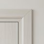 White Steel Door with Clean Flush Panel Surface Minimalist Style Modern Hardware for Residential Projects