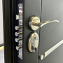 Luxury Design one and a half door Main Gate Soundproof Security Door Cold-rolled Sheet Steel for Villa.