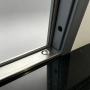 Two Tone Light Wood with Chinese Knot Pattern Wind Resistant Steel Security Door for Private Home Outdoor Use