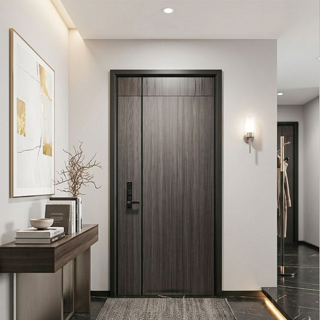 High quality steel door with smart lock and cold rolled sheet security gate for factory security High quality steel door with smart lock and cold rolled sheet security gate for factory security