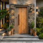 Contemporary Style Exterior Gate Waterproof Steel Security Door Cold-rolled Sheet Steel Nigeria.