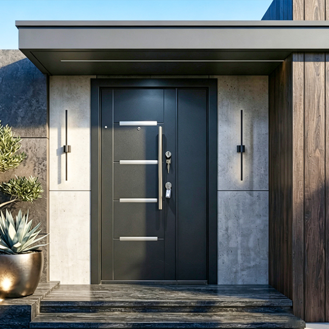 Luxury Design one and a half door Main Gate Soundproof Security Door Cold-rolled Sheet Steel for Villa. Luxury Design one and a half door Main Gate Soundproof Security Door Cold-rolled Sheet Steel for Villa.