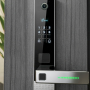 High quality steel door with smart lock and cold rolled sheet security gate for factory security