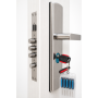 White Arched Panel Steel Security Door, American Style Villa Exterior Front Entry Anti-Theft Door