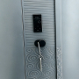 Grey Heavy duty door with smart lock cold rolled sheet steel door for high security industrial 