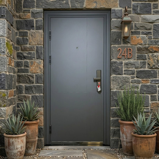 Quality Designer Style Intelligent Gate Energy Efficient Smart Steel Door for Apartment. Quality Designer Style Intelligent Gate Energy Efficient Smart Steel Door for Apartment.