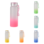 CUPPARK Customized 500ml Sublimation Blank Frosted Gradient Color Drinkware Matte Glass Water Bottles