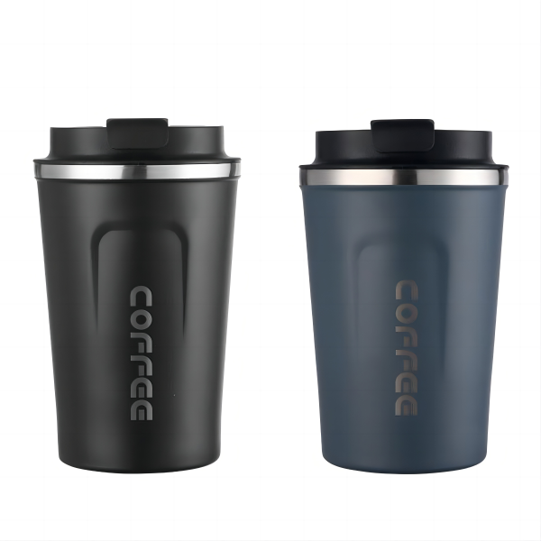 CUPPARK 380ml Hot Iced Coffee Tea Mug Leakproof 12oz Insulated Travel Vacuum Stainless Steel Reusable Coffee Cup Mug