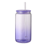 CUPPARK 16oz Gradient Jelly Glasses Glass Can With Colorful Lids for UV DTF Wraps