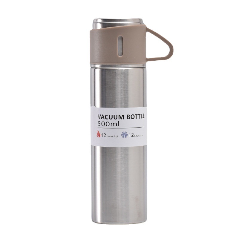 Thermos Vacuum Flask Stainless Steel Water Bottle Custom Logo Luxury with 2 Cups  Hot and Cold  Flask Gift Set