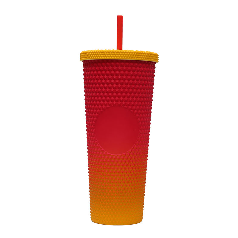 Multi Colored Pineapple Cup Pineapple Cup with Blank Logo Spot Ice Cold Drink Cup 16oz 24oz Durian Travel Tumbler