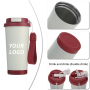 Stainless Steel Tumbler Hot And Cold Insulated Travel Mugs Ceramic Coffee Cup Travel Coffee Mugs With Lid On-the-Go Coffee