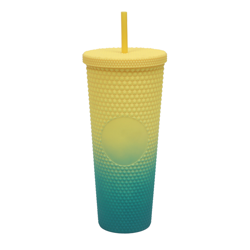 New 24 OZ Custom Durian water bottle Plastic Coffee Mug Tumbler water bottle in bulk