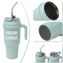 Hot Sale Customizable 50 OZ Powder Coated Beer Mug 1500ml Thermal Travel Tumblers Stainless Steel 40oz Tumbler With Handle