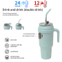 Hot Sale Customizable 50 OZ Powder Coated Beer Mug 1500ml Thermal Travel Tumblers Stainless Steel 40oz Tumbler With Handle