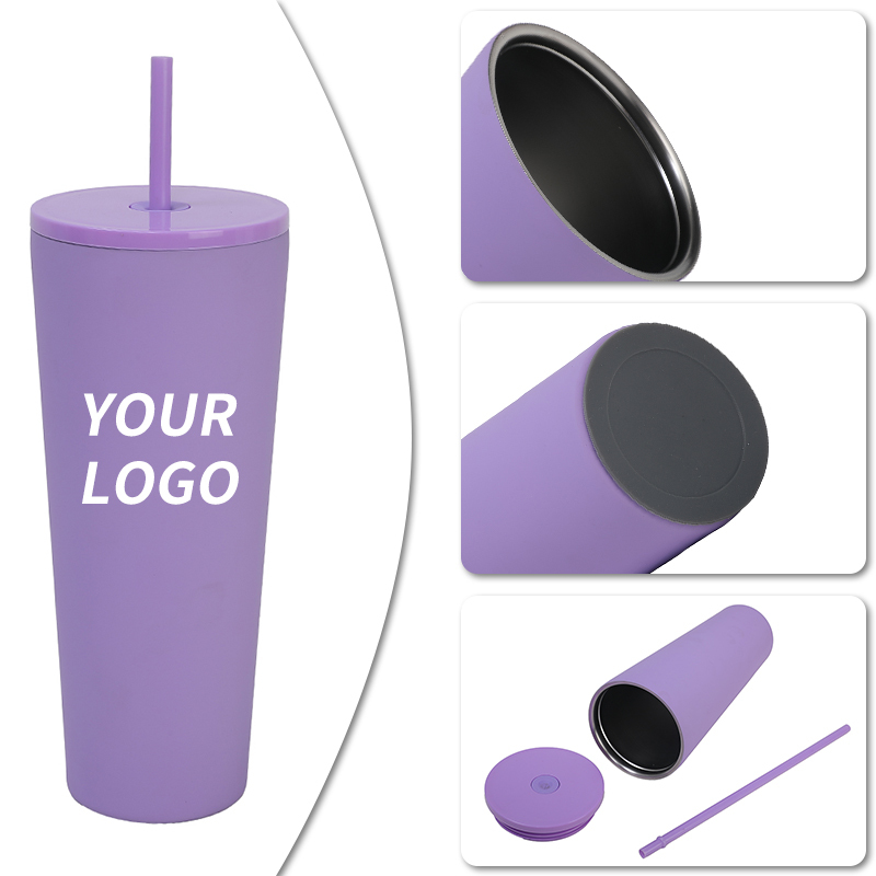 Personalized 30 20oz black double wall vacuum thermos car coffee cup stainless steel insulated travel tumbler with straw/lid