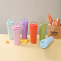 Straight Drinking Water Bottle 30oz Stainless Steel Cup Double Walled Insulated Sublime Mugs