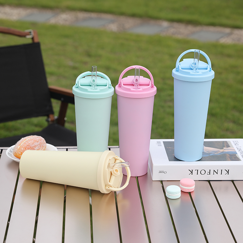 Straight Drinking Water Bottle 30oz Stainless Steel Cup Double Walled Insulated Sublime Mugs