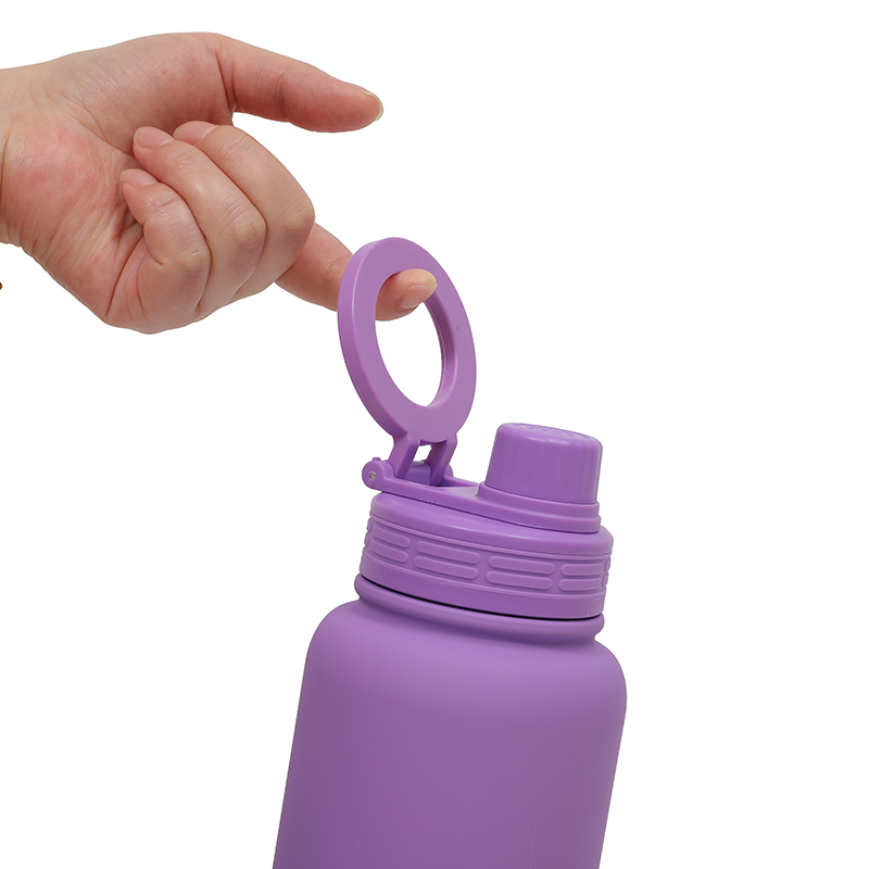 Magnetic Stainless Steel Lid Wide Mouth Water Bottle Multi-Angle Stand Lid Travel Insulated Bottle