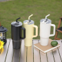 Attractive Price 40oz Tumbler Double Wall Insulated Stainless Steel Outdoor Travel Mugs Tumbler With Handle And Lids