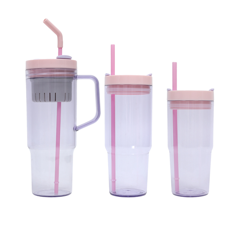 Designer Acrylic Plastic Water Car Mugs Coffee Custom 40oz Handle Tumbler Cups Wholesale Bulk Tumbler with Lid and Straw
