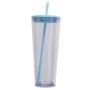26oz Double Layer Plastic Sippy Cup With Lid reusable Plastic Insulated Plastic Cup With Straw