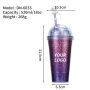Top Quality creative clear plastic cute coffee cup custom logo kids water mug for school