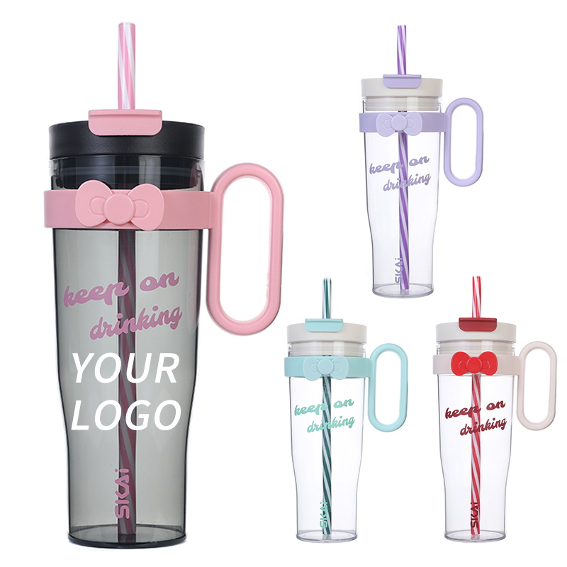 1200ml 40oz clear double drinking water bottle plastic water bottle wholesale cooler jug with handle sport bottle water