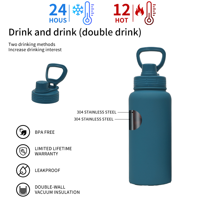 Top Quality Vacuum Flask Stainless Steel Reusable Eco Friendly Bulk Gym Bpa Free Water Bottle
