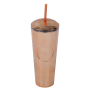 Wholesale Custom Logo Double Wall 26oz Bling Cute Plastic Tumbler with Straw for  Gym Sports Water Bottle Cup