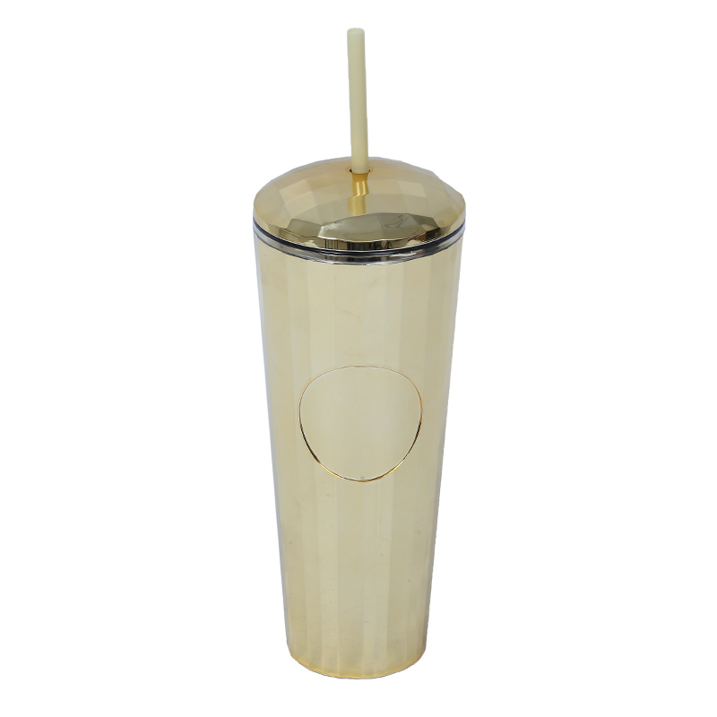 Wholesale Custom Logo Double Wall 26oz Bling Cute Plastic Tumbler with Straw for Gym Sports Water Bottle Cup