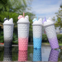 Top Ranking Double Wall Tumblers Kawaii Customizable Sports Custom Water Mug with Straw