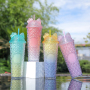 Top Ranking Double Wall Tumblers Kawaii Customizable Sports Custom Water Mug with Straw