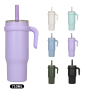 Wholesale Thermal Drink Tumbler Tea Coffee Cup Stainless Steel Vacuum Tumbler Insulated Mug With Straw Lids