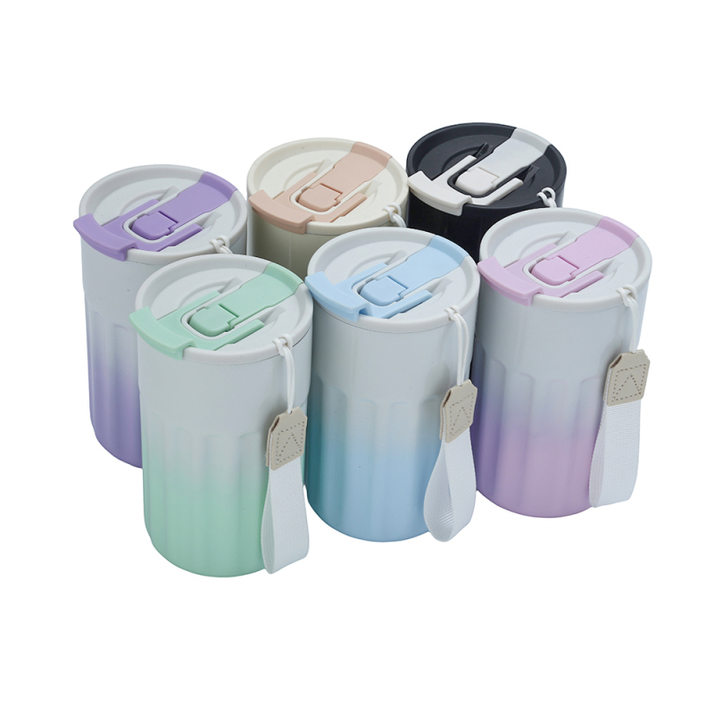 Double Wall Portable Coffee Tumbler Insulated Mug 304 Stainless Steel Vintage Drink Cup Car Trend Vaccum Thermos Tea Milk