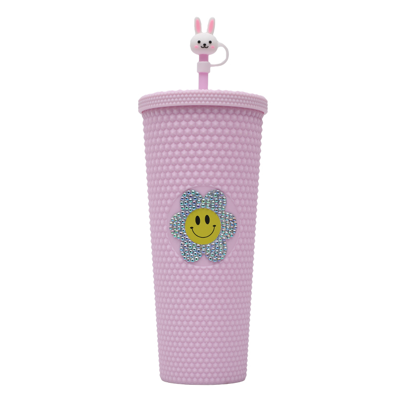 Tumbler multiple Matte Colors With Lid And Straw 24oz/710ml Venti Customizable Pineapple Tumbler with bow straw