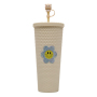 Tumbler multiple Matte Colors With Lid And Straw 24oz/710ml Venti Customizable Pineapple Tumbler with bow straw
