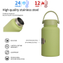 New Stainless Steel Insulated Bottle One Bottle with Three Lids 650ml Stainless Steel Portable Outdoor Bottler Sports Bottle