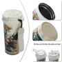 New Food-grade 304 Stainless Steel Coffee Cup with Carry Rope Girls Luxury Portable Double-drinking Insulation Cup