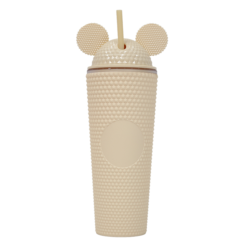 Made In China Ice Coffee Cup Cute Coffee Travel Mugs Double wall plastic mug for Gift Christmas Cups