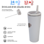 Wholesale double wall 304 stainless steel cup 24oz Vacuum Insulated Tumbler thermal cups coffee mugs with straw handle iced cup