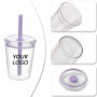 Wholesale Tritan Reusable Personalized Beverage Coffee Mug Tumbler Plastic Cup with Lid and Straw